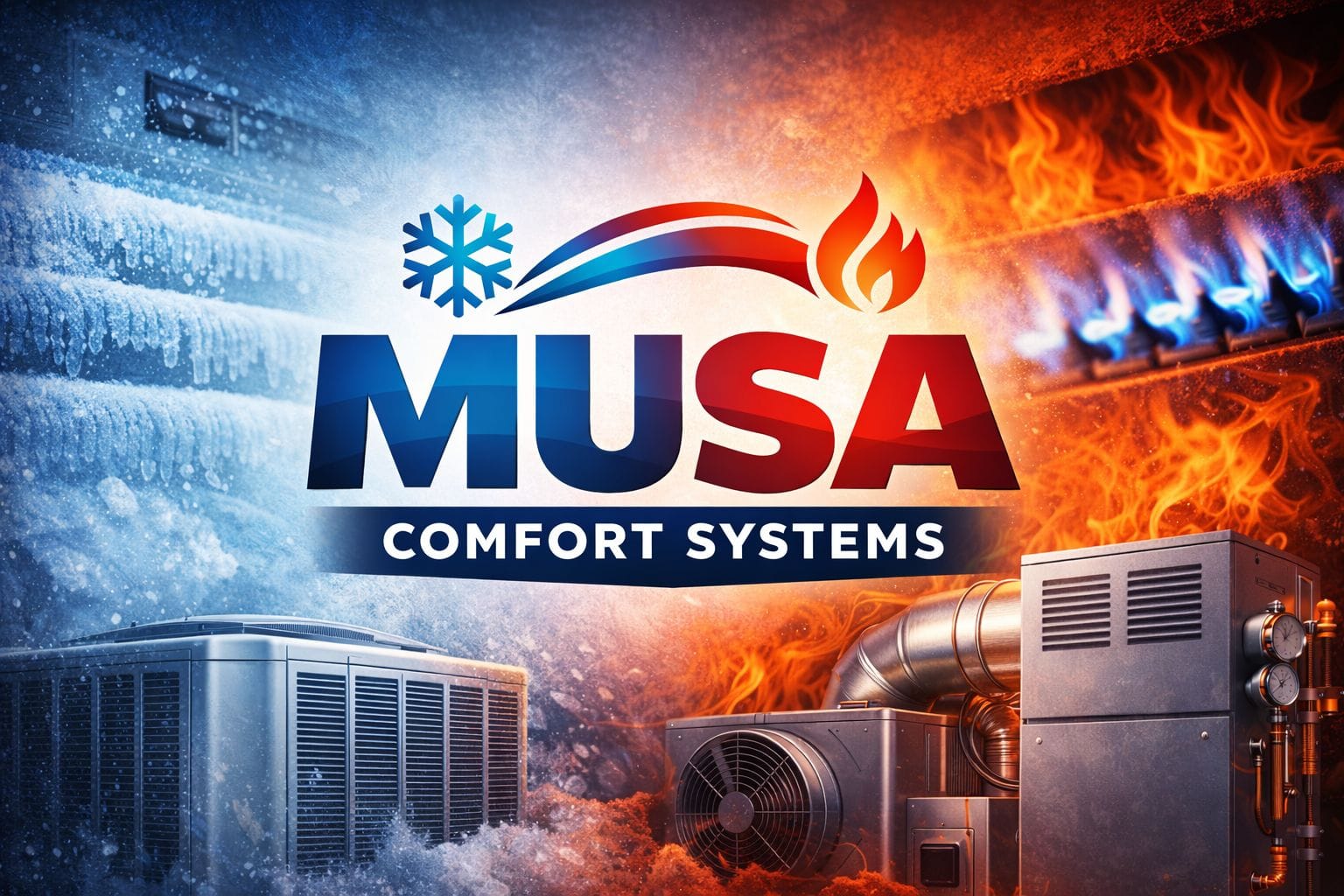 HVAC professional working